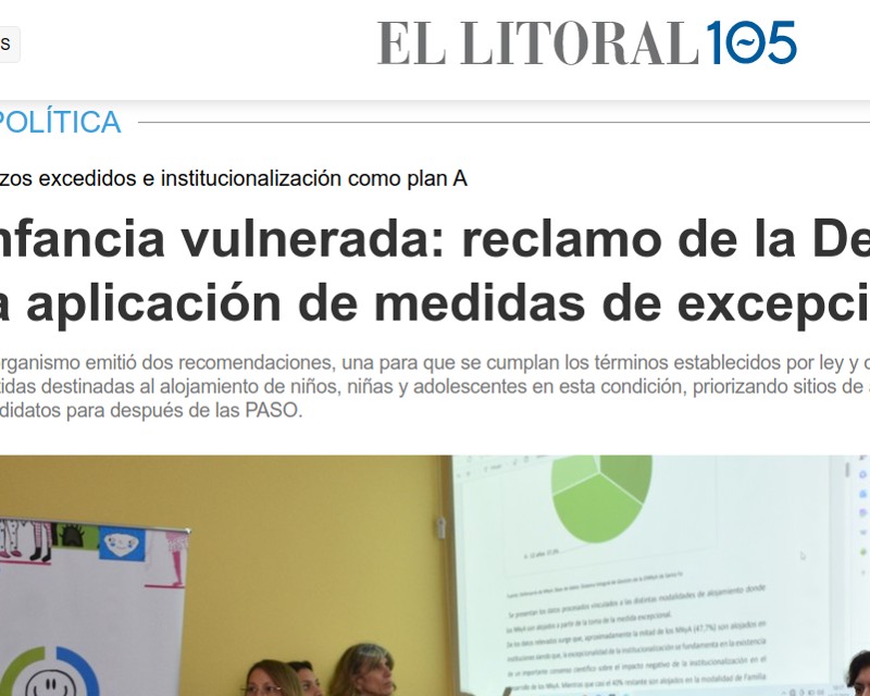 Reclamo de la Defensoría por la aplicación de medidas de excepción